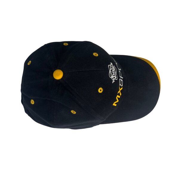 Sportsman MX Sport Baseball Cap Embroidered Logo Black Yellow Adjustable - Picture 5 of 7